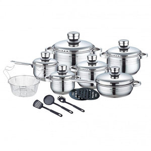 Pot set Royalty Line 1802, 18 parts, Inox