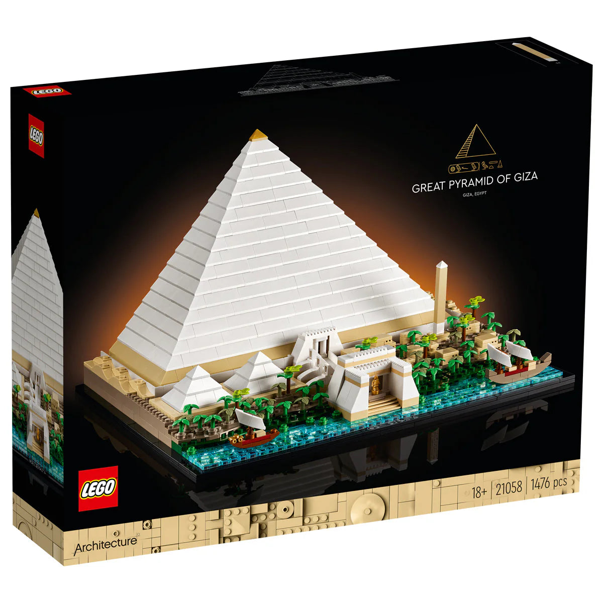 LEGO® Architecture - The Great Pyramid of Giza 21058, 1476 pieces