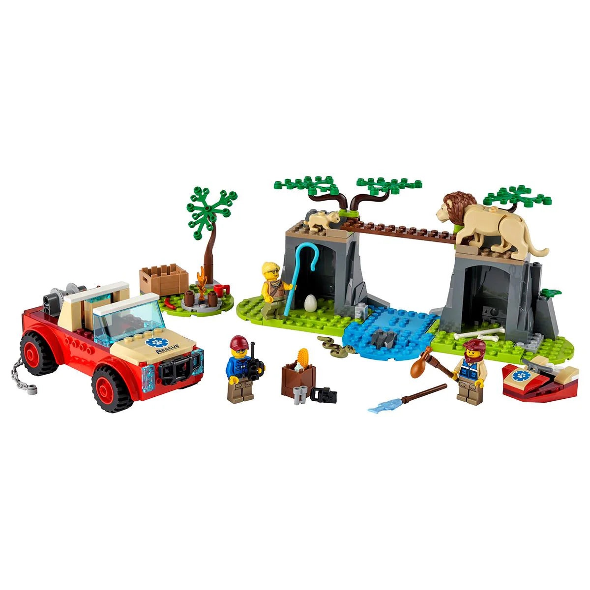 LEGO® City - Офроуд джип за спасяване на диви животни 60301, 157 части