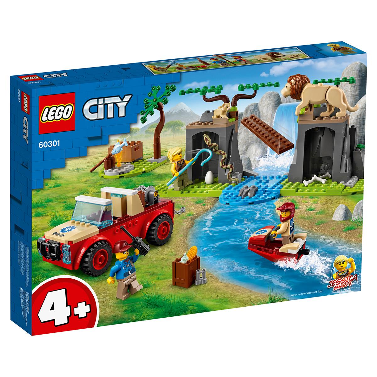 LEGO® City - Офроуд джип за спасяване на диви животни 60301, 157 части