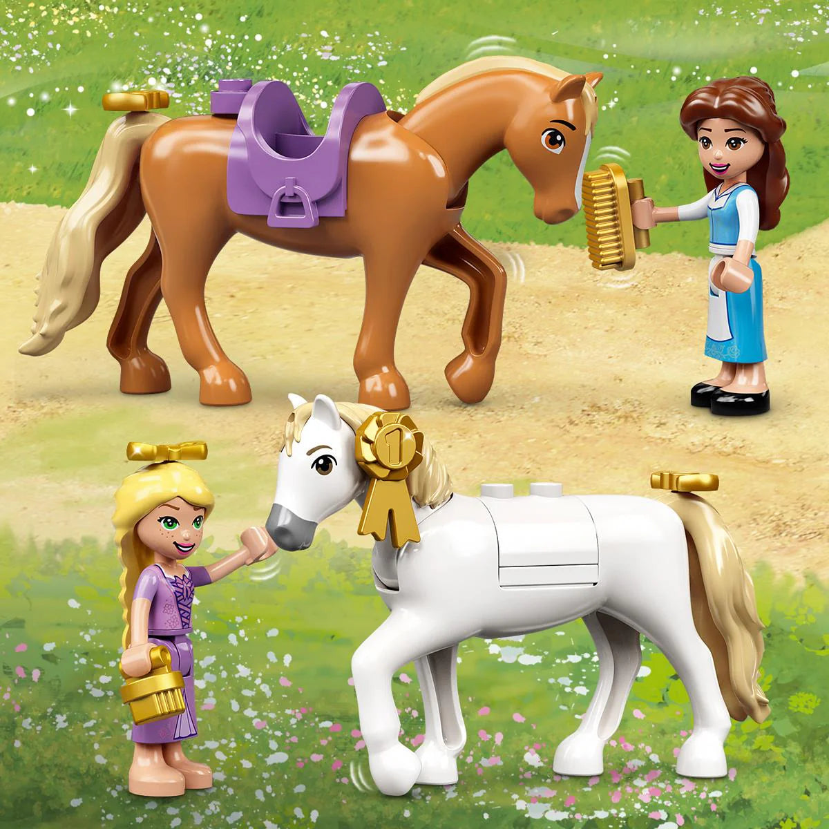 LEGO® Disney Princess - Кралските конюшни на Бел и Рапунцел 43195, 239 части