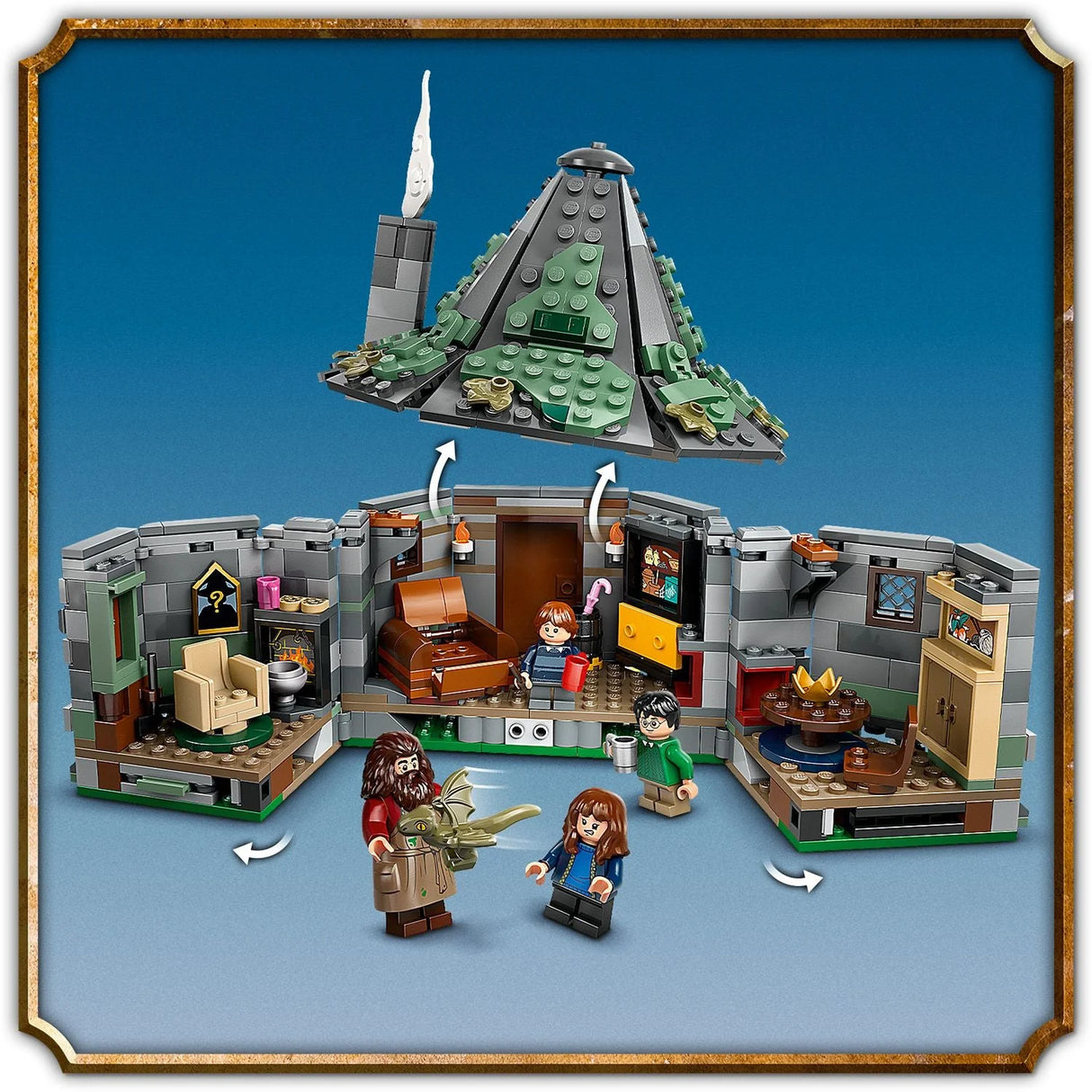 LEGO® Harry Potter - Хижата на Хагрид: Неочаквано посещение 76428, 896 части