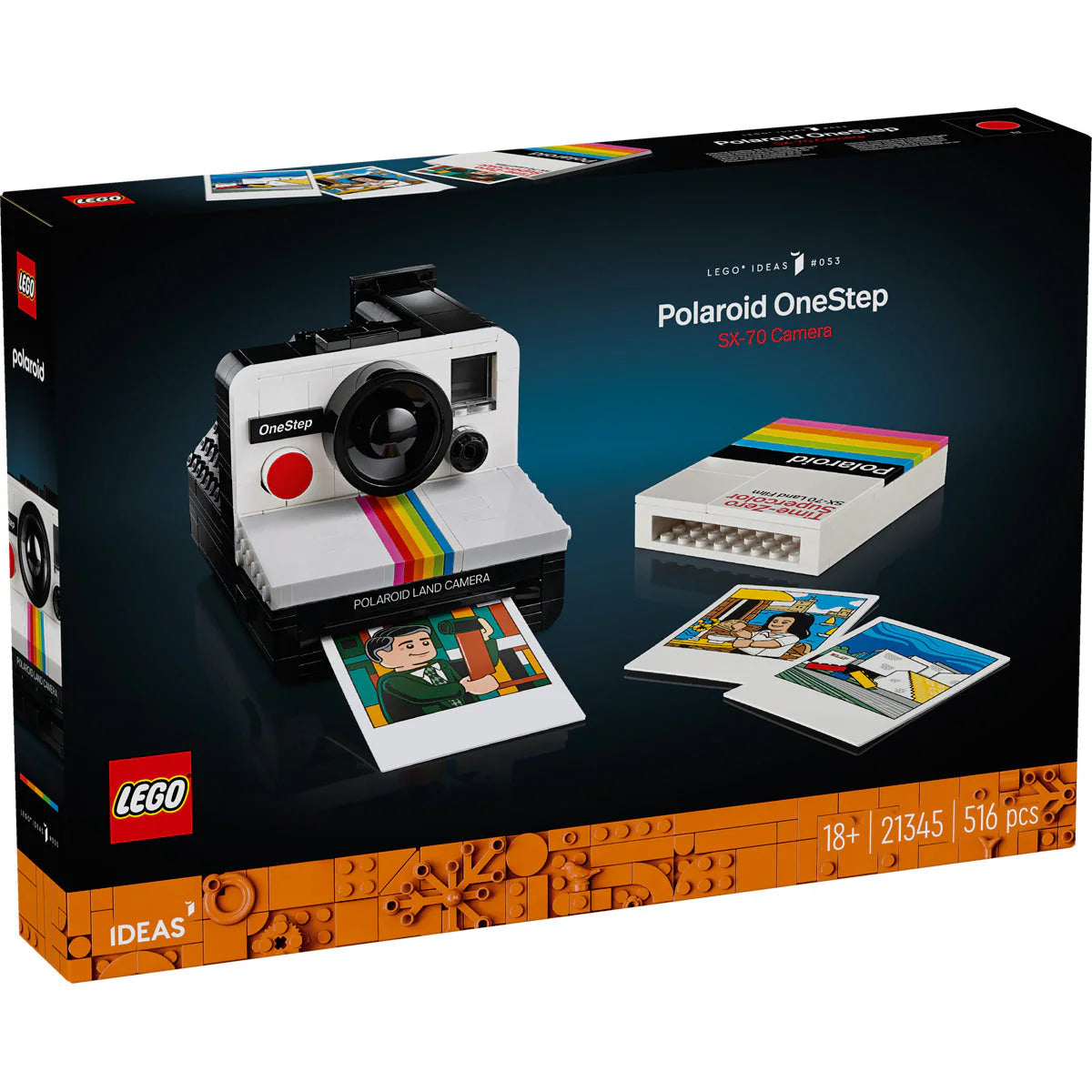 LEGO® IDEAS - Polaroid OneStep SX-70 Photo Camera SX-70 21345, 516 части