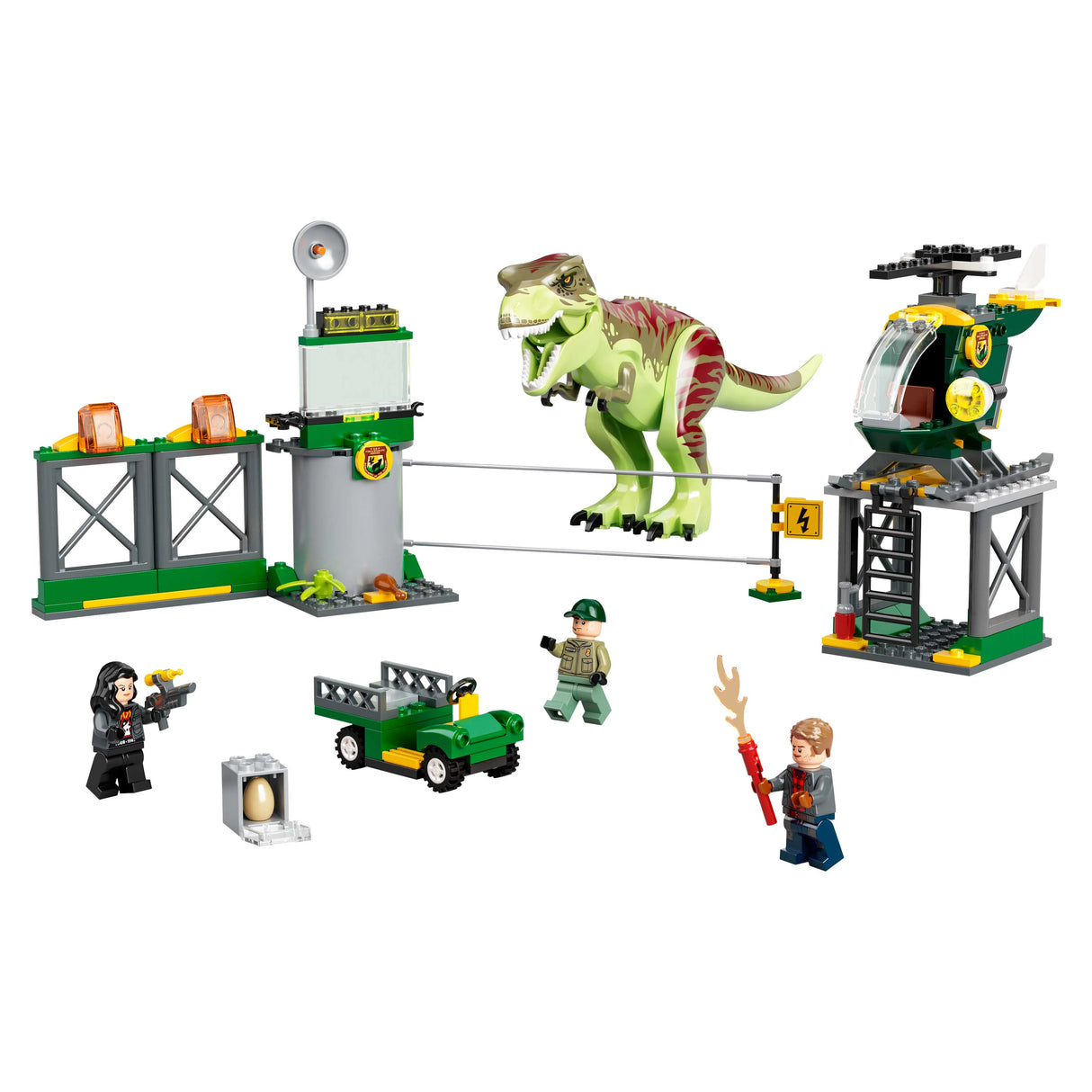 LEGO® Jurassic World - Бягство на Тиранозавър Рекс 76944, 140 части