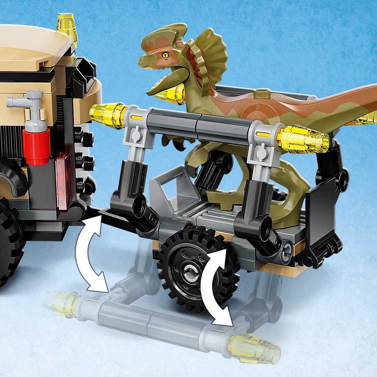 LEGO® Jurassic World - Транспортиране на Пирораптор и Дилофозавър 76951, 254 части