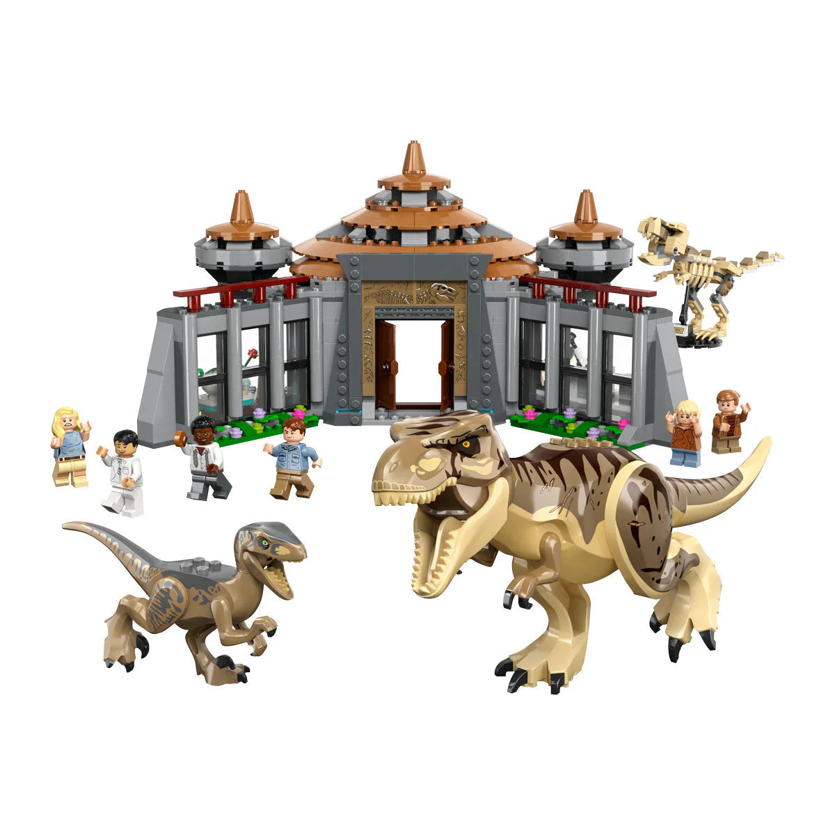 LEGO® Jurassic World - Център за посетители с Рекс и Раптор 76961, 693 части