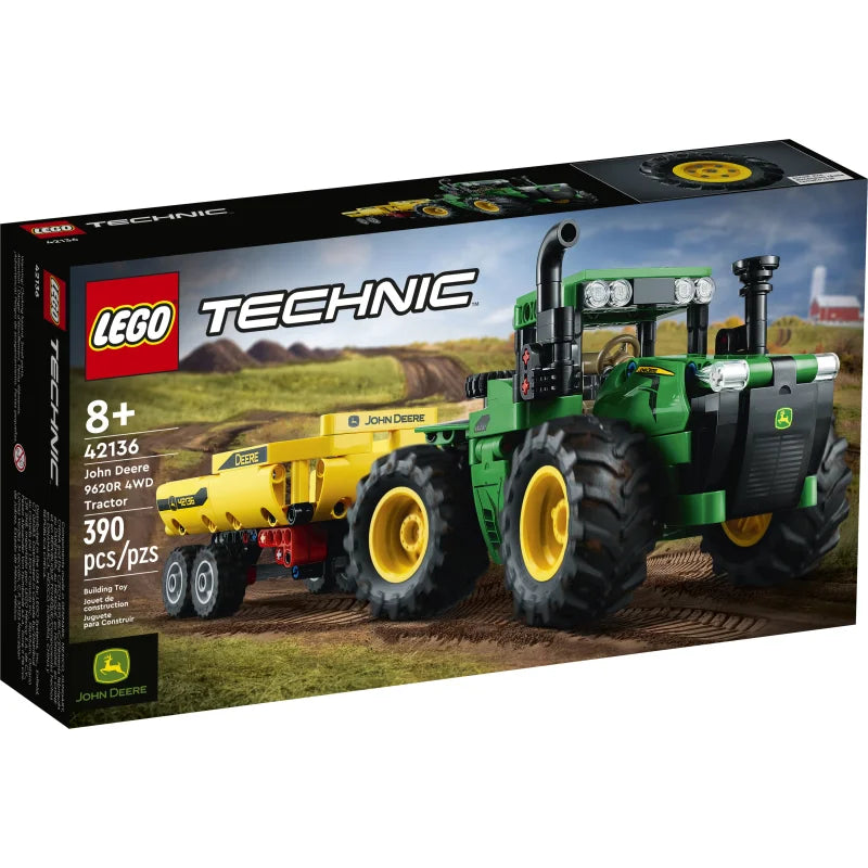 LEGO® Technic - John Deere 9620R 4WD Tractor 42136, 390 части