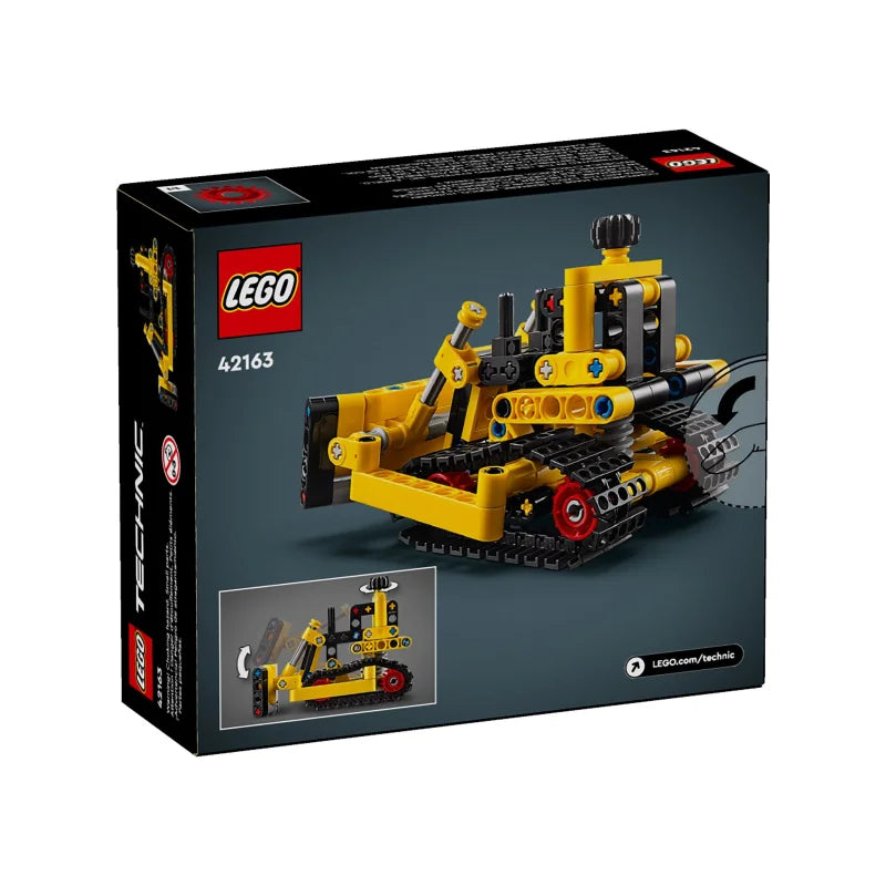 LEGO® Technic - Тежкотоварен булдозер 42163, 195 части