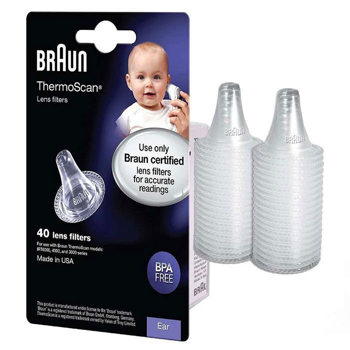 Комплект от 40 филтри за термометър, Braun Baby ThermoScan