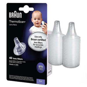 Комплект от 40 филтри за термометър, Braun Baby ThermoScan