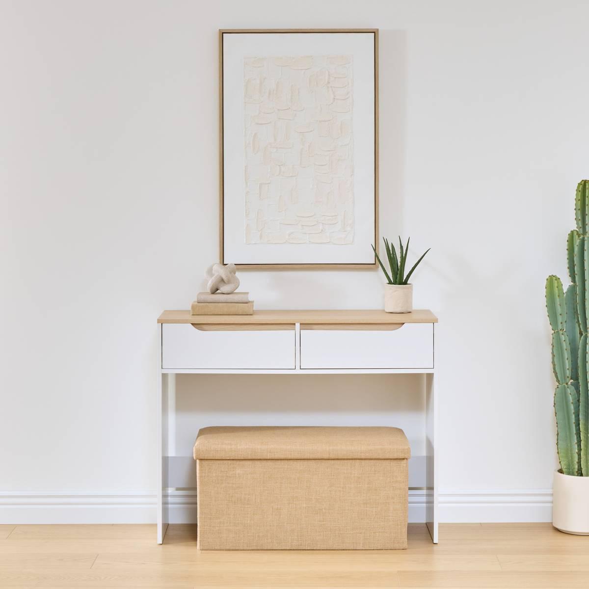 Конзолна маса 5five Luma, MDF, Бяла, 100 cm — изглед 12