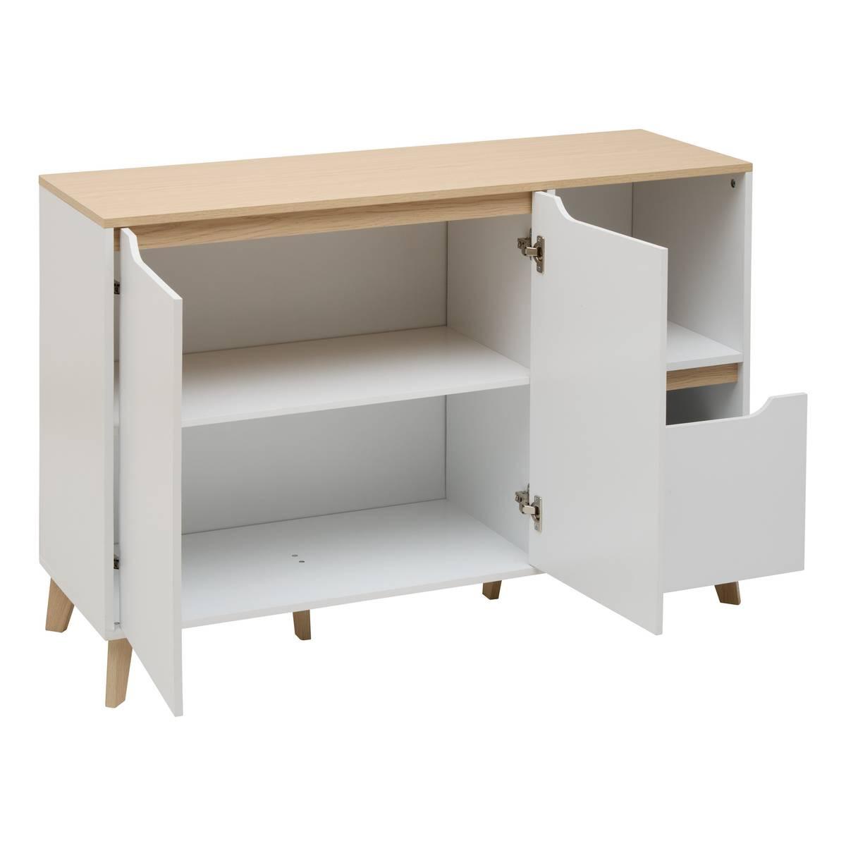 Скрин 5five Luma, MDF, Бял, 120 cm — изглед 5