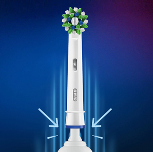 Накрайник за електрическа четка Oral-B Cross Action EB50-6, CleanMaximiser, 6 бр.