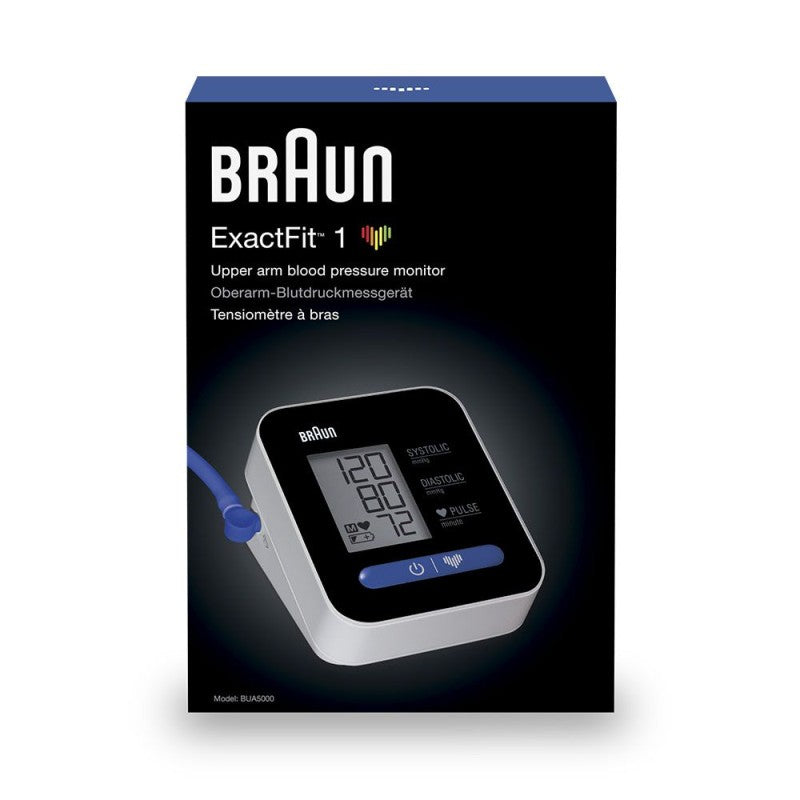 Дигитален апарат за кръвно налягане на ръка Braun ExactFit 1, Бял