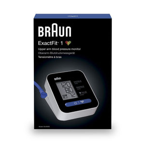 Дигитален апарат за кръвно налягане на ръка Braun ExactFit 1, Бял