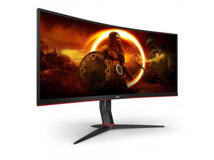 Монитор AOC CU34G2X/BK 0.232 мм, 178°/178°, VA, 34.0 ", 86.4 см, 3440x1440, 144.00 Hz, HDMI, DisplayPort