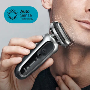 Самобръсначка Braun Shaver 71-S7200cc, Акумулаторна, Автономия 50 мин, Сребрист