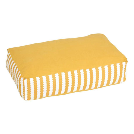 Poolside outdoor floor cushion 40x60x15cm yellow