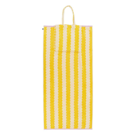 Towel with storage bag Poolside 70x150cm yellow