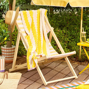 Towel with storage bag Poolside 70x150cm yellow