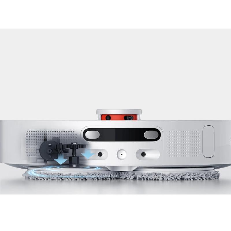 Робот прахосмукачка Xiaomi X10+ BHR6363EU, Wi-Fi, Едновременно засмукване и измиване, 70W, 4800mAh, Всмукателна мощност 4000pa, Сензор за килими, Контейнер за прах 350 мл, Контейнер за вода 800 мл, Станция за изпразване, Бял