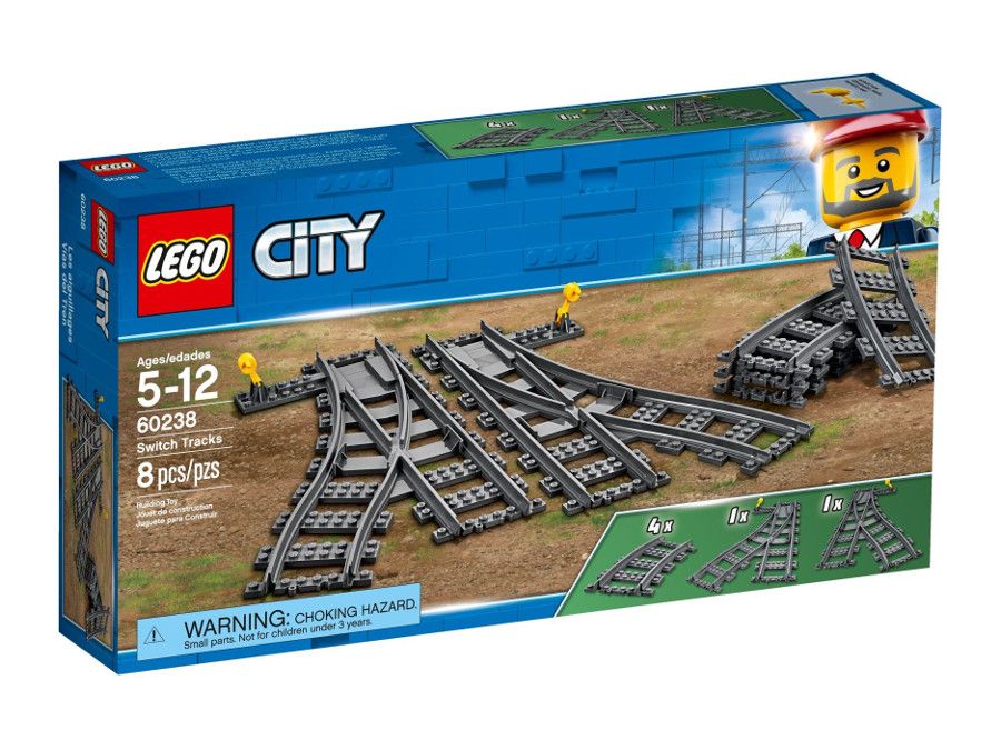 LEGO® City - Релси и стрелки 60238, 8 части