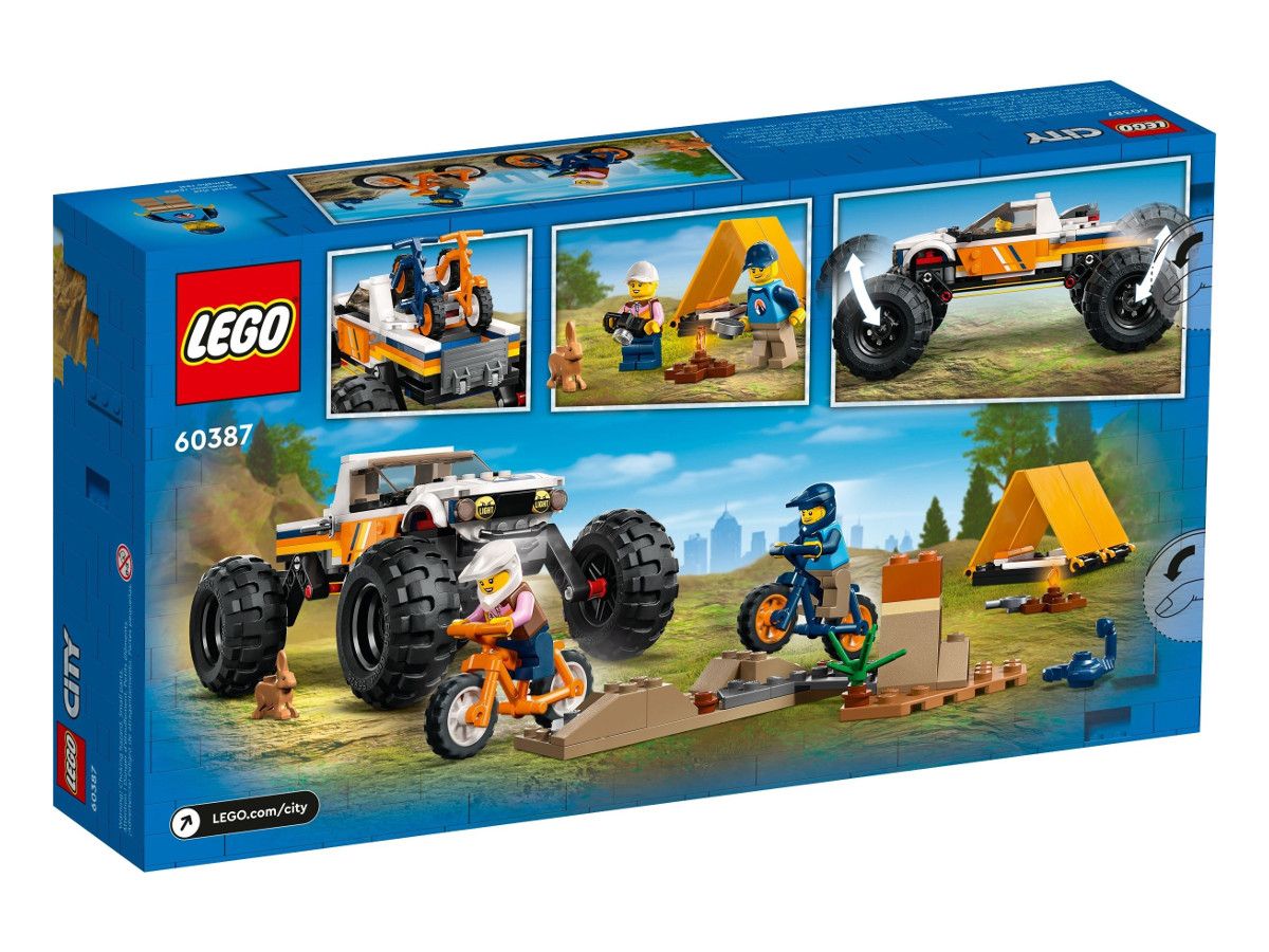 LEGO® City - Офроуд приключения с превозно средство 4x4 60387, 252 части