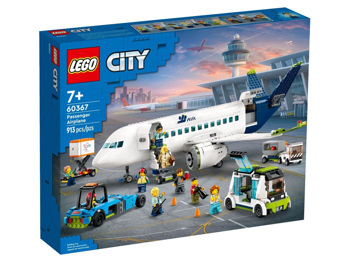 LEGO® City - Пътнически самолет 60367, 913 части