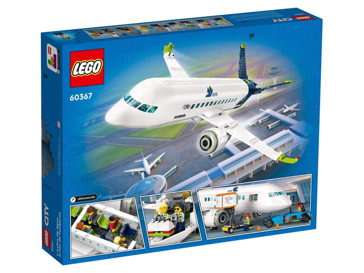 LEGO® City - Пътнически самолет 60367, 913 части