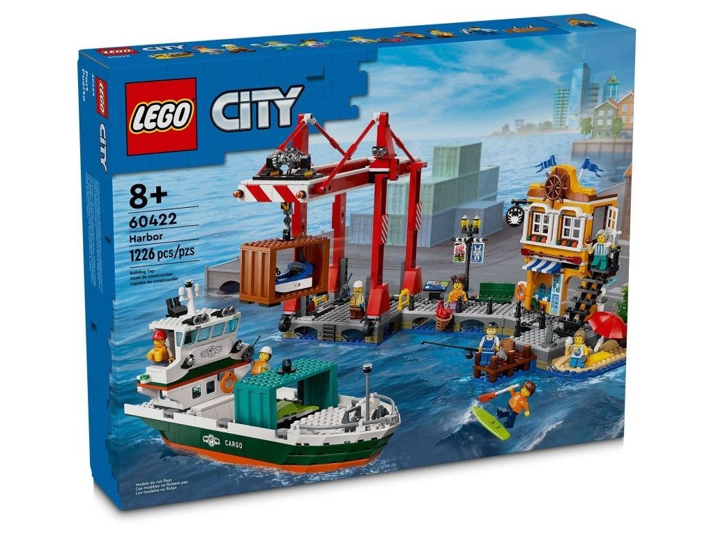 LEGO® City - Пристанище и товарен кораб 60422, 1226 части