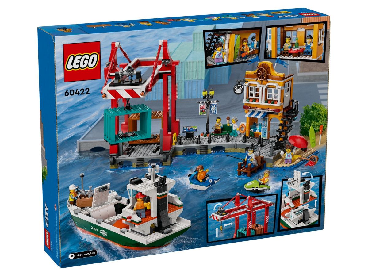 LEGO® City - Пристанище и товарен кораб 60422, 1226 части