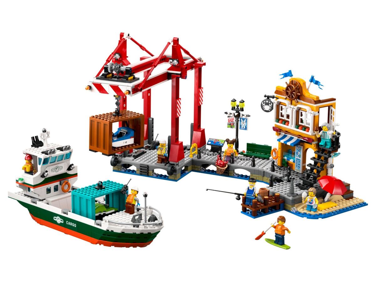 LEGO® City - Пристанище и товарен кораб 60422, 1226 части