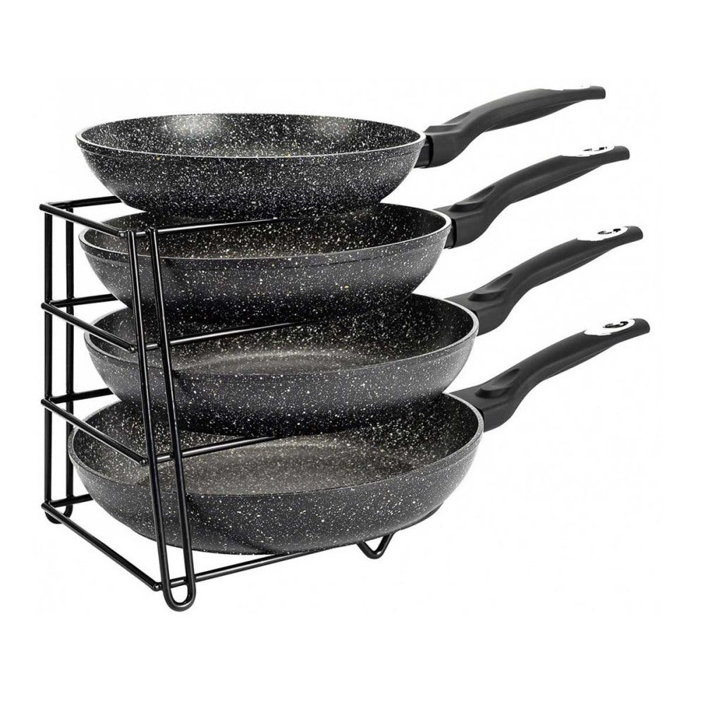 Stand for pans KingHoff 1582, 4 levels, Metal, Black