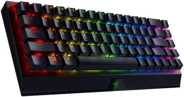 Геймърска клавиатура Razer BlackWidow V3 Mini, Жълти оптични суичове, Черен