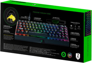 Геймърска клавиатура Razer BlackWidow V3 Mini, Жълти оптични суичове, Черен