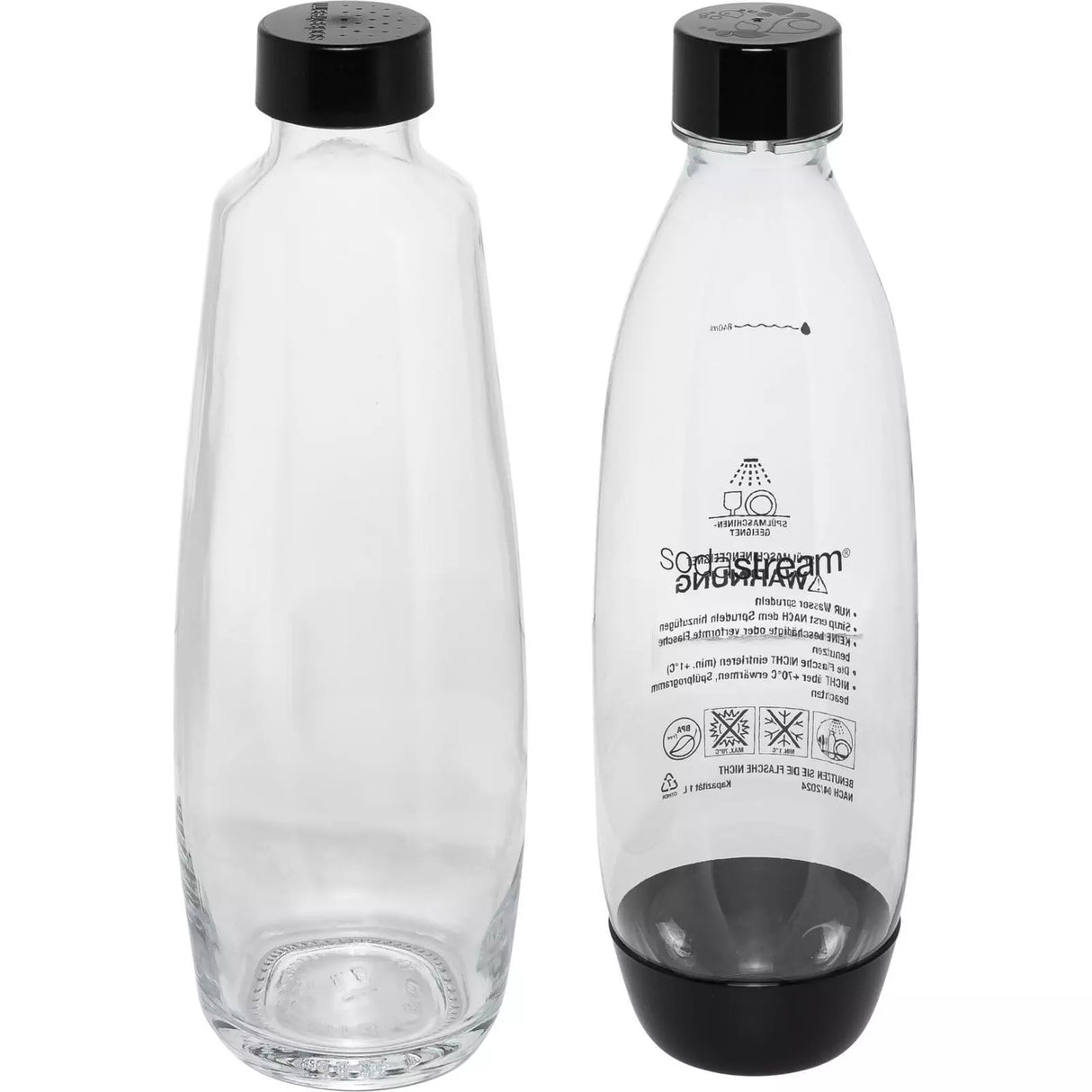 Машина за сода SodaStream Duo Titan Standard, Стомана, без CO₂ цилиндър, Черен