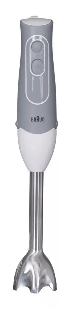 Blender Braun MultiQuick 525, 600 W, Hand mixer for omelet, 2 speeds + Turbo function, stainless steel whisk, shredder, White/grey