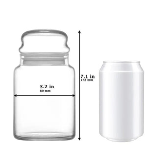 Glass jar with storage lid LAV Sera, 890 ml, 2 pcs