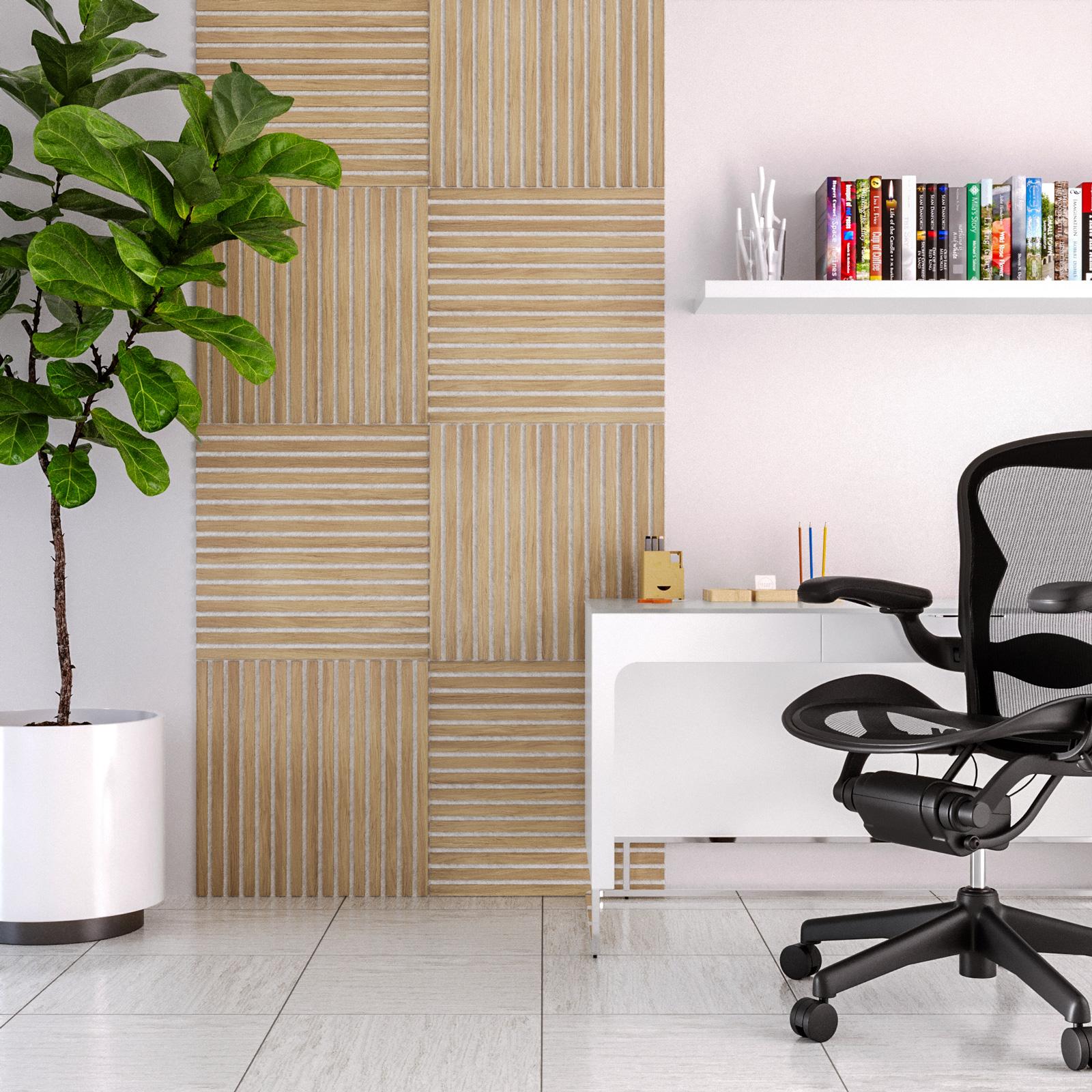 Акустичен декоративен стенен панел atmosphera Colva, MDF, 60x60 cm