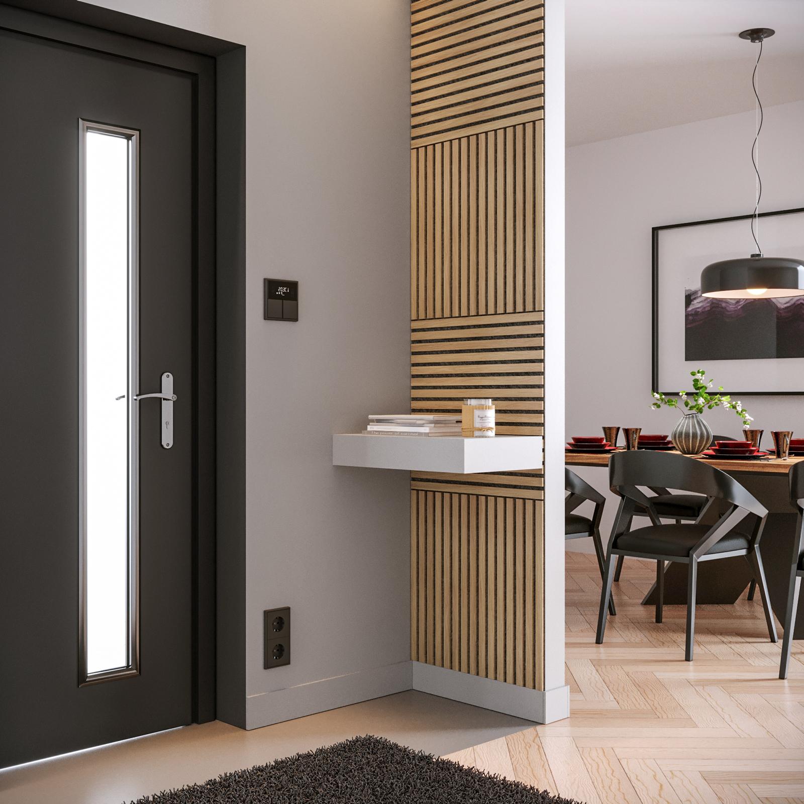 Акустичен декоративен стенен панел atmosphera Colva, MDF, 60x60 cm