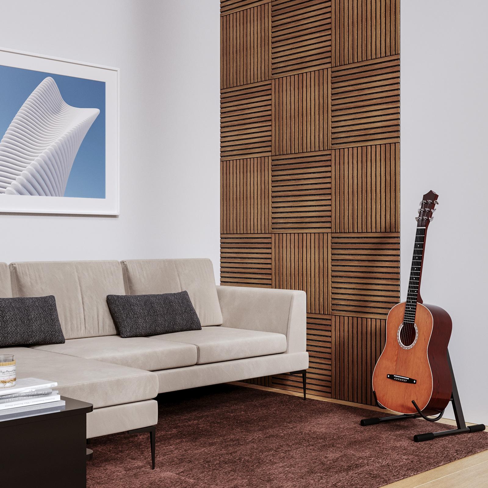 Акустичен декоративен стенен панел atmosphera Colva, MDF, 60x60 cm