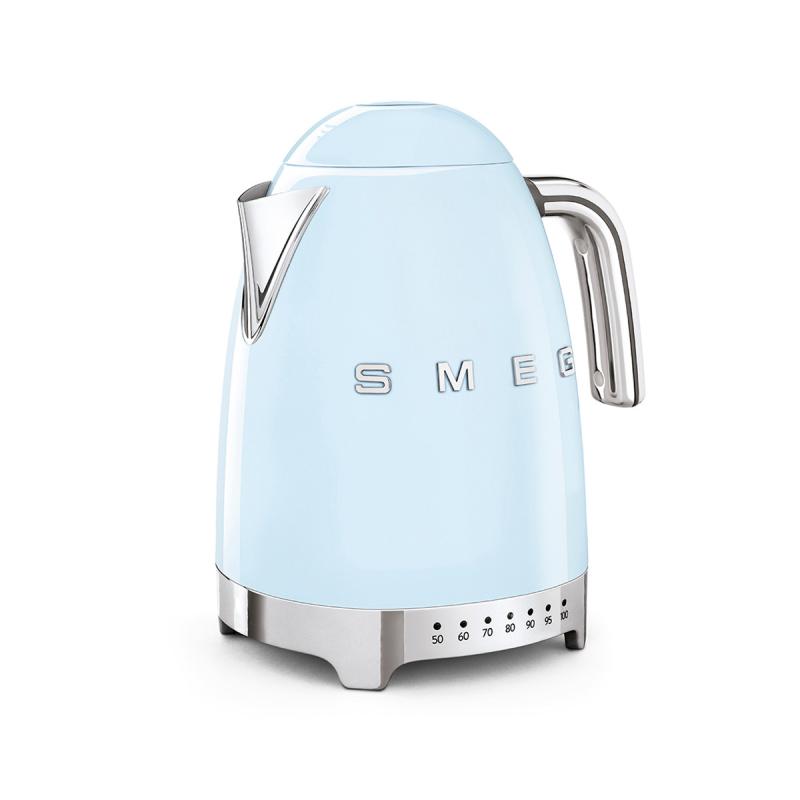 Електрическа кана Smeg KLF04PBEU, 50's Style, 2400 W, 1.7 л/ Пастелно син