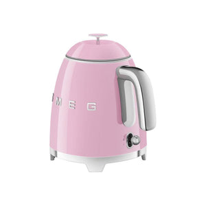 Мини електрическа кана SMEG KLF05PKEU, 50's Style, 1400 W, 800 мл, Розов