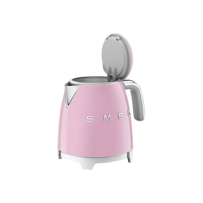 Мини електрическа кана SMEG KLF05PKEU, 50's Style, 1400 W, 800 мл, Розов