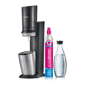 Комплект машина за газирани напитки SodaStream Crystal 3.0, Черен