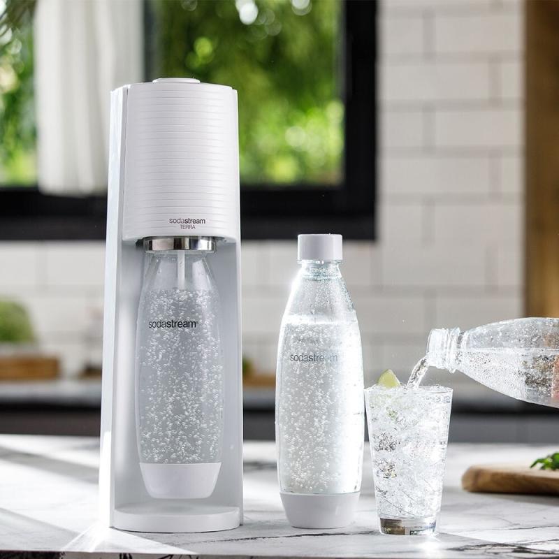 Машина за сода Sodastream Terra, 60л, Бял