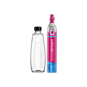 Бутилка Sodastream CO2, За DUO устройства, Quick Connect, 60 л, Включена стъклена гарафа, 1l