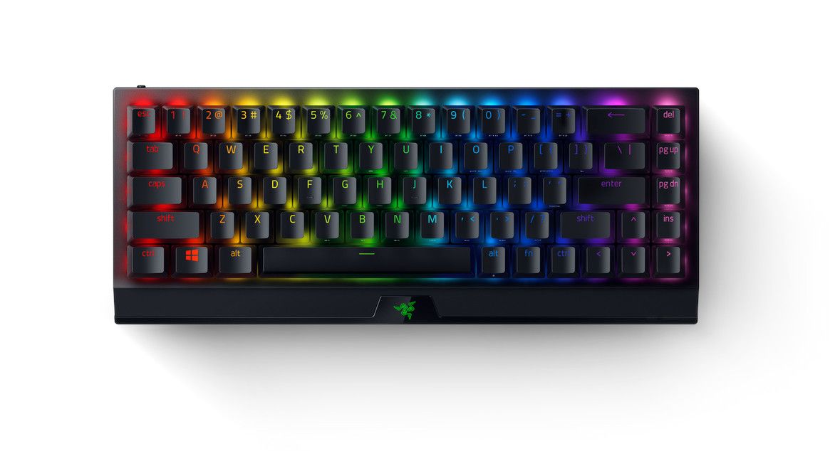 Razer BlackWidow V3 Mini Gaming Keyboard, Green Optical Switches, Black