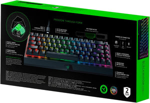 Razer BlackWidow V3 Mini Gaming Keyboard, Green Optical Switches, Black