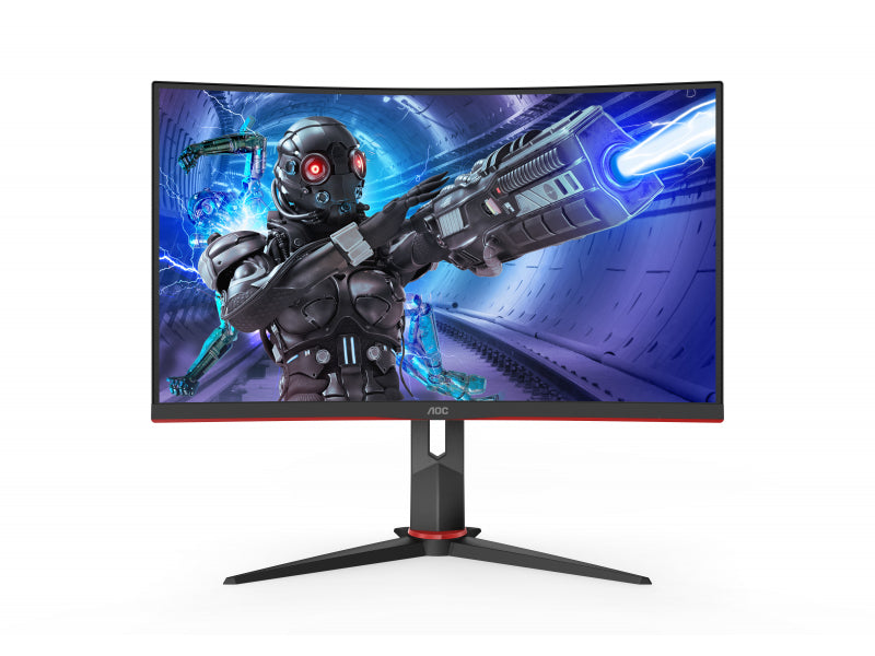 Monitor Curved 1500R Gaming LED VA AOC 27", 240Hz, 1ms, FreeSync, FlickerFree, Frameless, 2xHDMI, DP, 1xUSB 3.0